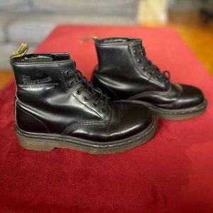 Dr. Martens Black Leather Women's Boots